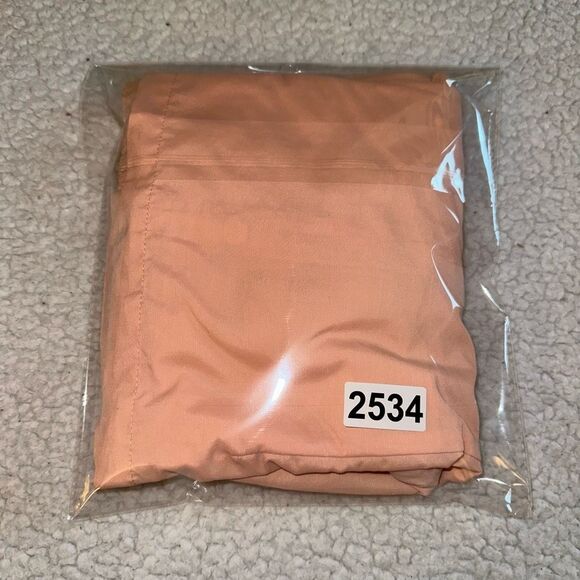 L.L. Bean Peach Button Down Collared Short Sleeve Shirt Womens SP EUC - Picture 10 of 10